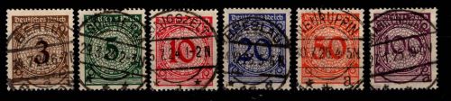 Deutsches Reich 338-343 gestempelt mit Vollstempel #DBC24