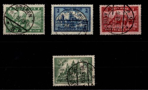 Deutsches Reich 364-367 gestempelt