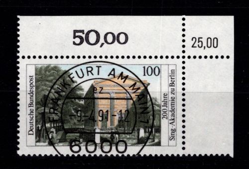 BRD Bund 1520 gestempelt KBWZ, Vollstempel, Originalgummi #DBG42