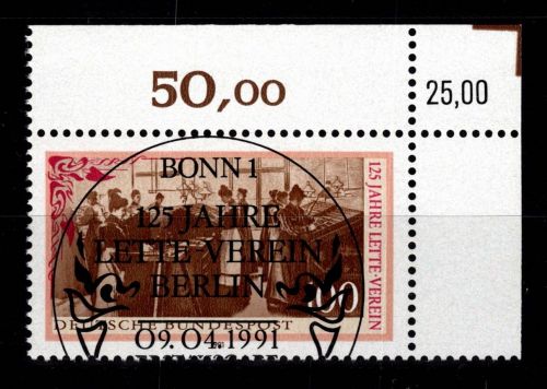 BRD Bund 1521 gestempelt KBWZ, Vollstempel, Originalgummi #DBG43