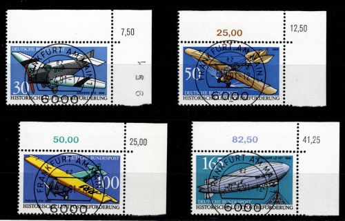 BRD Bund 1522-1525 gestempelt KBWZ, Vollstempel, Originalgummi #DBG51