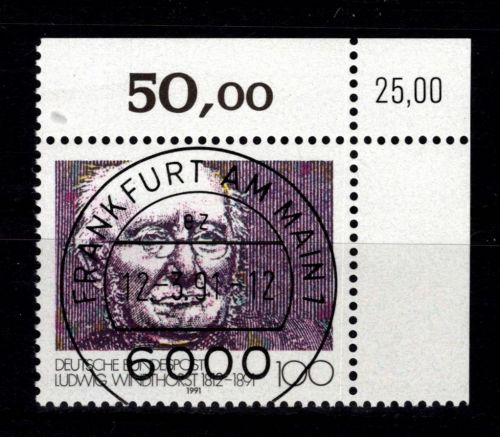 BRD Bund 1510 gestempelt KBWZ, Vollstempel, Originalgummi #DBG53