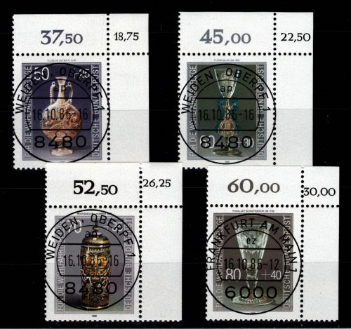 BRD Bund 1295-1298 gestempelt KBWZ, Vollstempel #DBG74