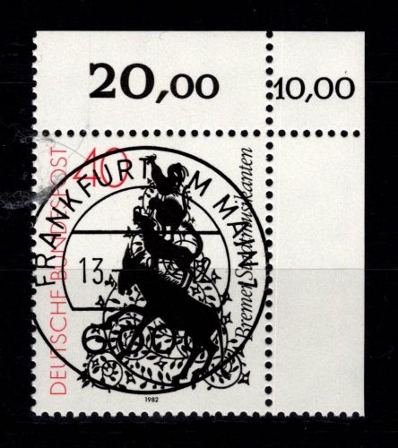 BRD Bund 1120 gestempelt KBWZ, Vollstempel #DBG87