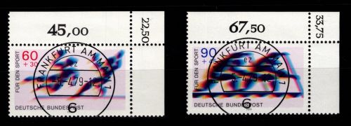 BRD Bund 1009-1010 gestempelt KBWZ, Vollstempel #DBG95