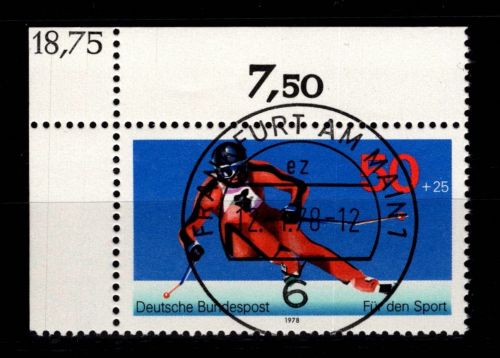 BRD Bund 958 gestempelt KBWZ, Vollstempel #DBG97