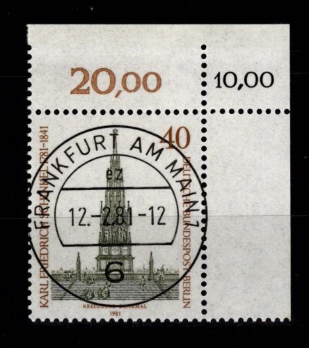 Berlin 640 gestempelt KBWZ, Vollstempel #DBH43