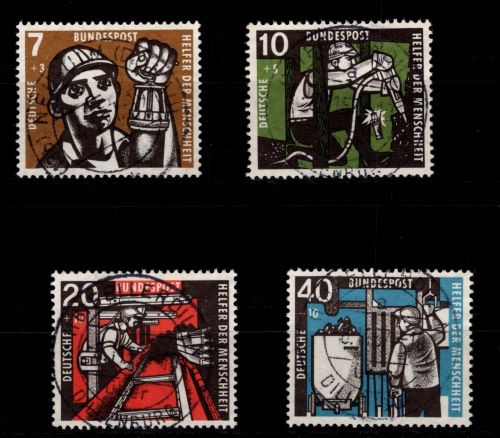 BRD Bund 270-272 gestempelt mit Vollstempel #DBH51