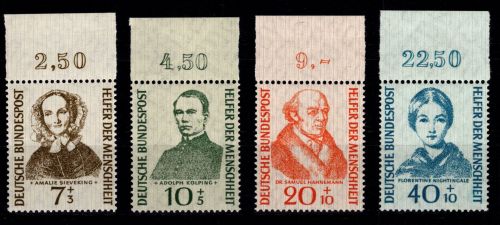 BRD Bund 222-225 postfrisch vom Oberrand #DBH65