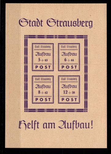 Strausberg Block 1 postfrisch #DBI65