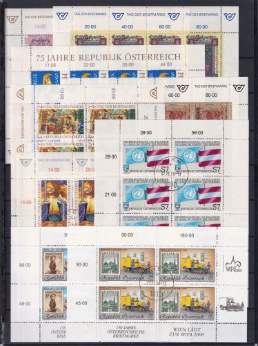 Österreich Lot Kleinbögen gestempelt #DBJ30