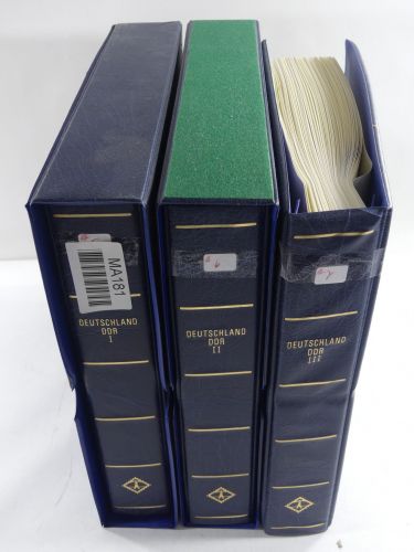 DDR gestempelt besammelt mit Anfangswerten in 3 Leuchtturm-Alben #MA181