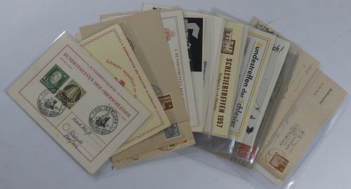 Deutschland Sonderkarten und Stempel mit Schlesienbezug #CAA05