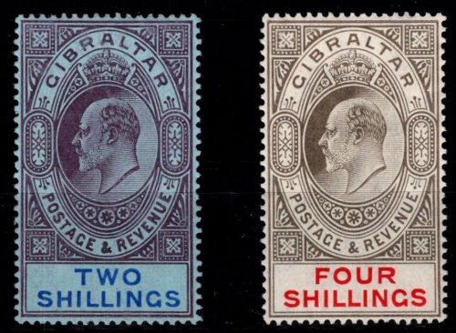 Gibraltar Nr. 62 und 63 Falz * MH