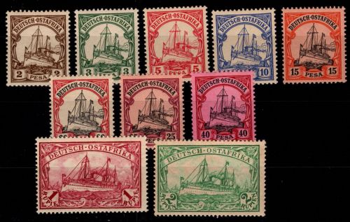 Deutsch-Ostafrika 11-20 postfrisch ohne Höchstwert #DAW93