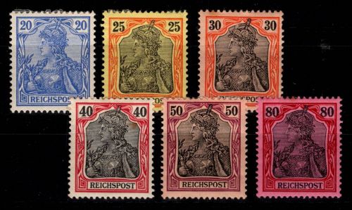 Deutsches Reich 57-62 mit Falz #DAX30