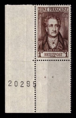 Franz. Zone Allg. Ausg. 11 v L Ecke 3 postfrisch unten #DAX42