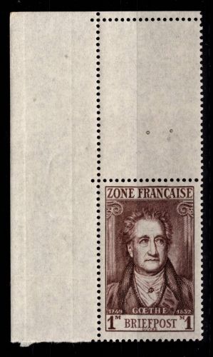 Franz. Zone Allg. Ausg. 11 v L Ecke 1 postfrisch oben #DAX43