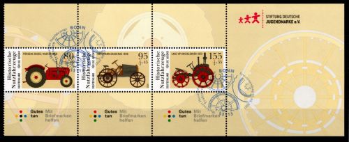 BRD 3618-3620 gestempelt als Zusammendruck aus MH 122 #DAY57