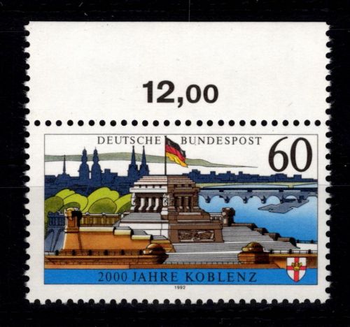 BRD Bund 1583x postfrisch vom Oberrand #DAY75