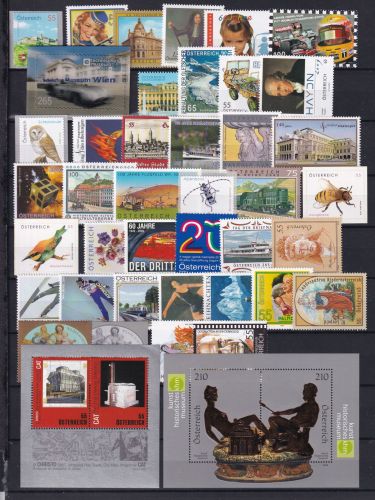 Österreich Jahrgang 2009 komplett postfrisch mit allen Blöcken #DAY83