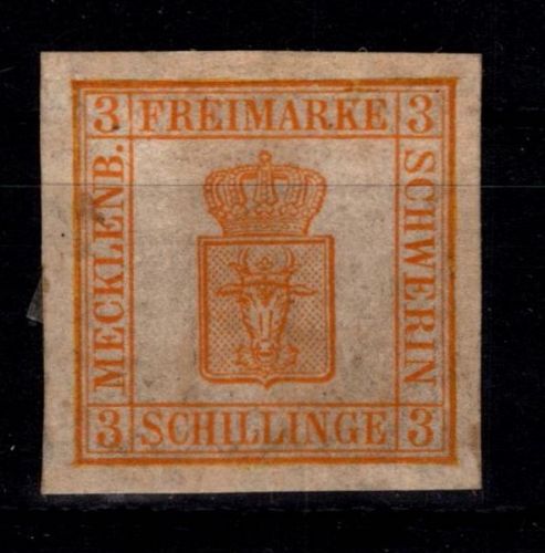 Mecklenburg Schwerin 2 mit Falz kleine dünne Stelle #DBA80