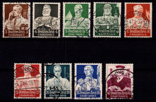 Deutsches Reich 556-564 gestempelt