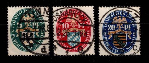 Deutsches Reich 375-377 gestempelt