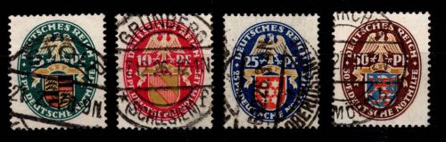 Deutsches Reich 398-401 gestempelt mit zentrischen Stempeln #DBT17