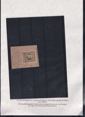 SBZ 99 BX aw gestempelt Attest Ströh BPP #DBT34