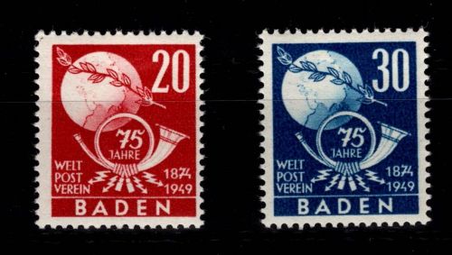 Französische Zone Baden 56-57 postfrisch #ON501