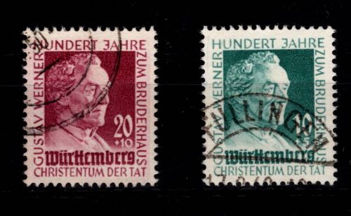 Französische Zone Württemberg 47-48 gestempelt #ON512