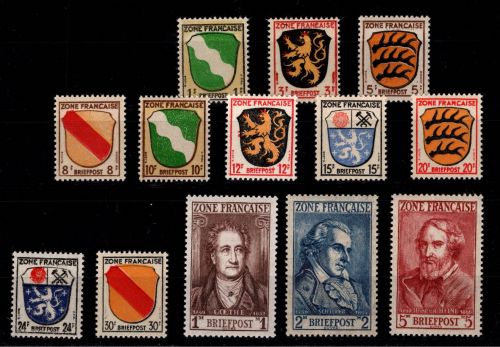 Französische Zone Allgemeine Ausgabe 1-13 postfrisch #ON519