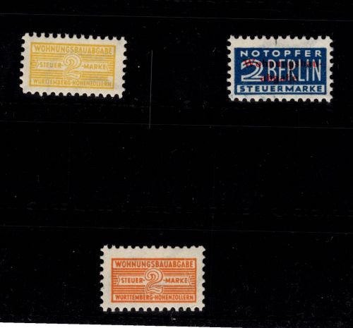 Französische Zone Württemberg Zwangszuschlagsmarken 2-3 postfrisch #ON525