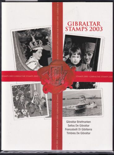 Gibraltar Jahrgang 2003 kpl. postfrisch als Jahresmappe #OM901