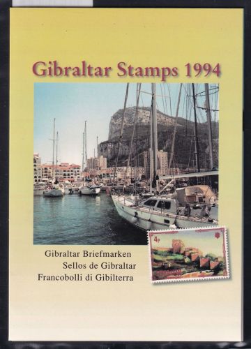 Gibraltar Jahrgang 1994 kpl. postfrisch als Jahresmappe #OM907