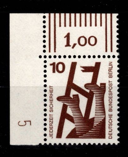 Berlin 403 Ecke 1 DZ 5 postfrisch Druckerzeichen #DCE10
