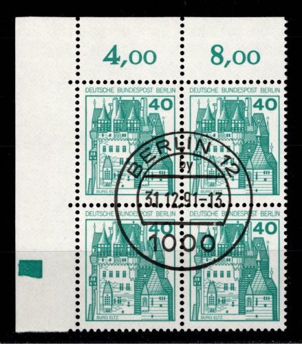 Berlin 535 Ecke 1 RZD im 4er Block gestempelt