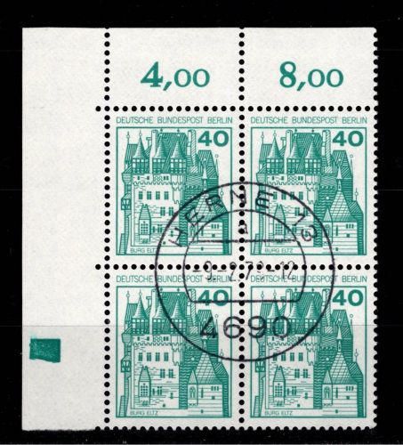 Berlin 535 Ecke 1 RZD im 4er Block gestempelt