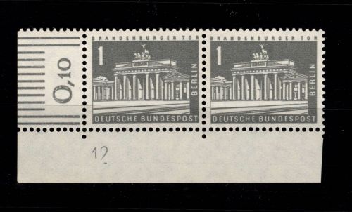 Berlin 140 y w Block Ecke 1 DZ 12 postfrisch Druckerzeichen #DCE87