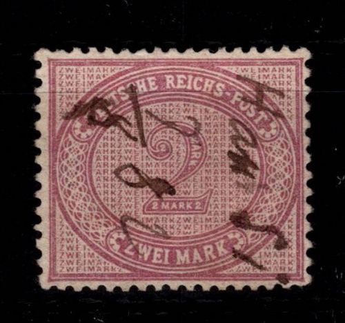 Deutsches Reich 37 b gestempelt Federzugentwertung geprüft Jäschke BPP #DCF01