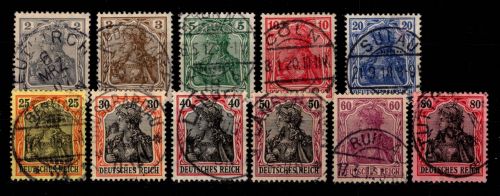 Deutsches Reich 83 I -93 I gestempelt #DCF11