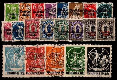 Deutsches Reich 119-138 gestempelt #DCF15