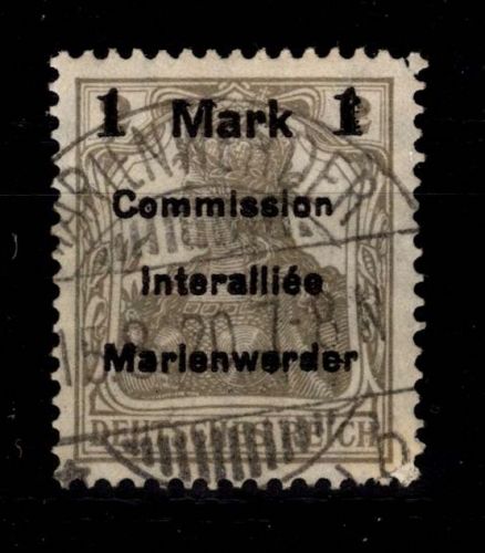Deutsche Abstimmungsgebiete Marienwerder 22 gestempelt #DCF60