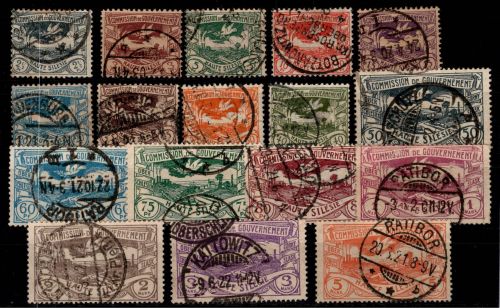 Deutsche Abstimmungsgebiete Oberschlesien 13-29 gestempelt #DCF66