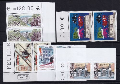 Frankreich Lot aus Jahrgang 2016 postfrisch als Frankaturware #DCF94