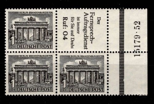Berlin S 9 HAN postfrisch ungefaltet, Haftstelle am Rand #DBR37