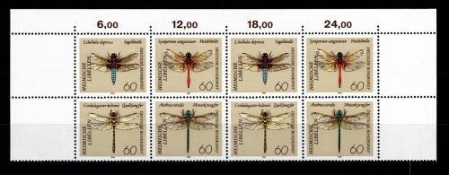 BRD Bund 1546.1549 im 4er Block OR postfrisch Libellen #DBR83