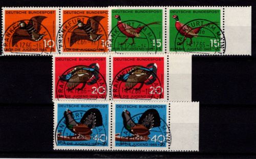 BRD Bund 464-467 als Paar gestempelt EST Frankfurt #DBS05