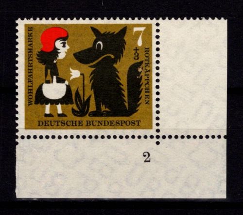 BRD Bund 340 Ecke 4 FN 2 postfrisch #DBS21